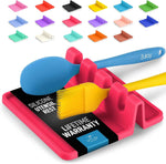 Silicone Utensil Rest with Drip Pad for Multiple Utensils, Heat-Resistant, BPA-Free Spoon Rest & Spoon Holder for Stove Top, Kitchen Utensil Holder for Spoons, Ladles, Tongs & More - by Zulay