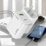 2 Pack USB C Charger Block, Dual Port Type C Wall Charger Fast Charging 20W Power Adapter Cube for iPhone 14/14 Pro/14 Pro Max/14 Plus/13/12/11, XS/XR/X, iPad, Samsung, More - Rayz Mart