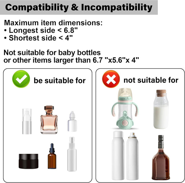 Clear Stackable Acrylic Drawer Makeup Organizer Set of 2