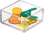Clear Plastic Drawer Organizer for Makeup and Office Supplies