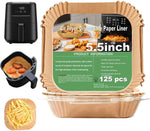 Air Fryer Liners Disposable 4QT/5QT for Chefman Air Fryer, 7.5 Inch 150Pcs Parchment Paper Liners for Chefman 4QT Compact Airfryer & TurboX 4-in-1 Air Fryer 5-Quart