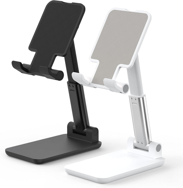 Adjustable Cell Phone Stand for Desk, Foldable and Portable, Compatible with All Mobile Phones and 4-8 Inch Devices