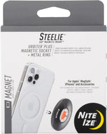 Nite Ize Steelie Magnetic Phone Socket - Strong Dashboard Mount Phone Socket for a Secure Hold - Smooth Glide - Adjustable Viewing - Works with Steelie Mounts
