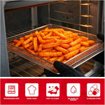 Air Fryer Tray Replacement for Cuisinart TOA-60 TOA-65 TOA-70 Toaster oven tray, 12.4"x11"Air Fryer Basket and air fryer tray pan, Dishwasher Safe