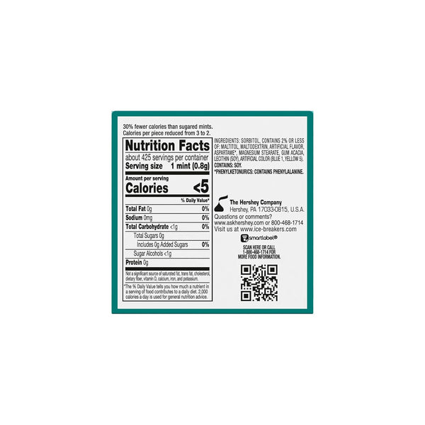 ice breakers wintergreen sugar free mints 1.5 oz 8 count tins for instant refreshment