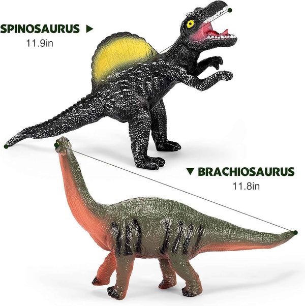 Kissdream 7 Piece Jumbo Dinosaur Toys Big Dinosaur Toy for Boys Realistic Giant Dinosaur Toys for Kids 3-5 - Perfect Dinosaur Gifts for Kids