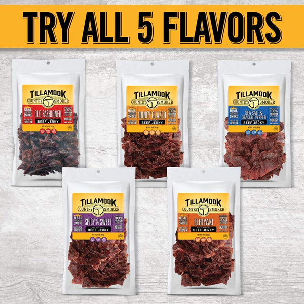 Tillamook Country Smoker Real Hardwood Smoked Beef Jerky, 10 Ounce