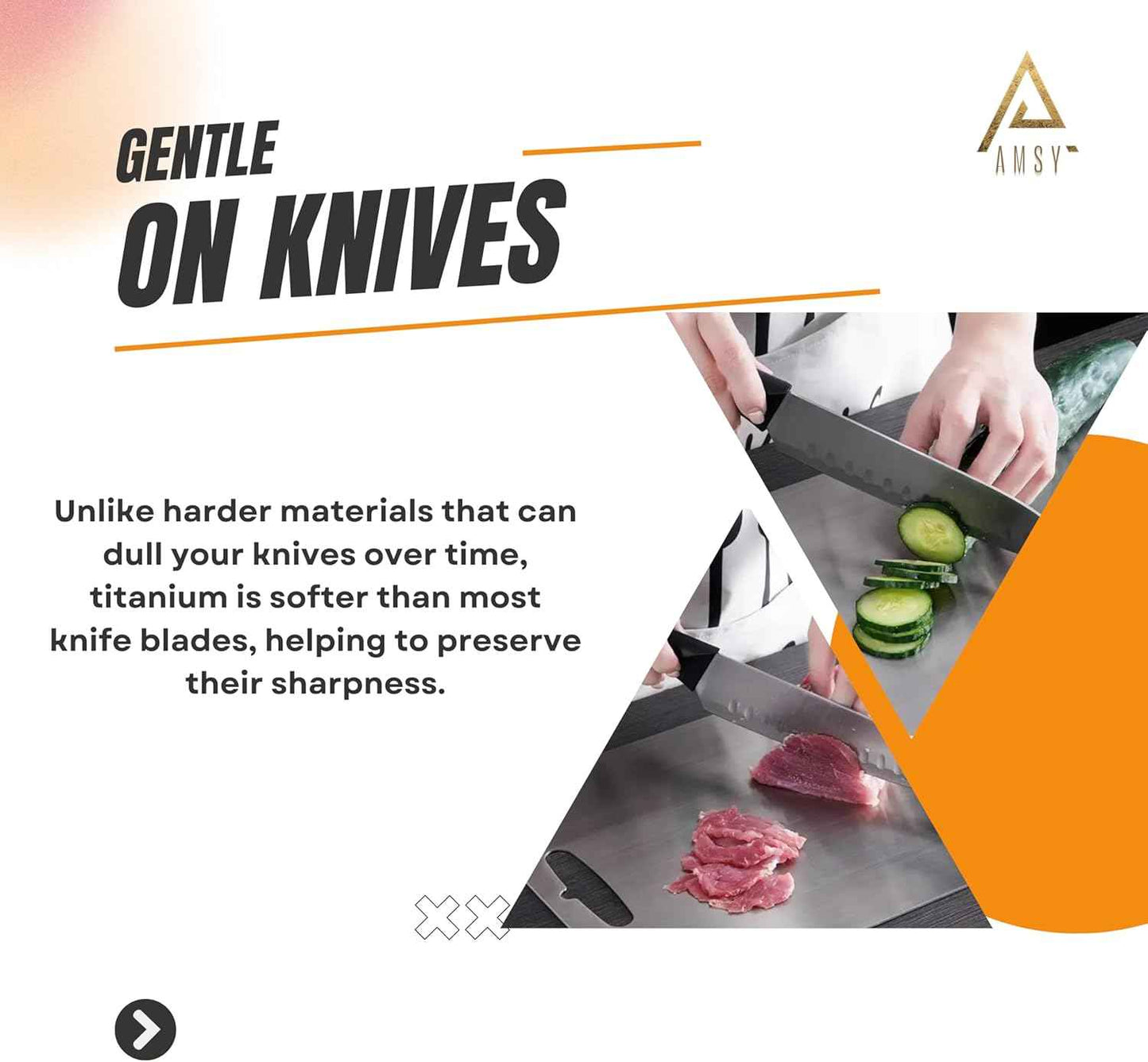 Titanium Cutting Board - Titanium Cutting Mat for Kitchen (13 * 9 Inches), Dishwasher Safe Metal Chopping Board, Crack-Resistant Kitchen Cutting Board, Easy to Clean Kitchen Gadget