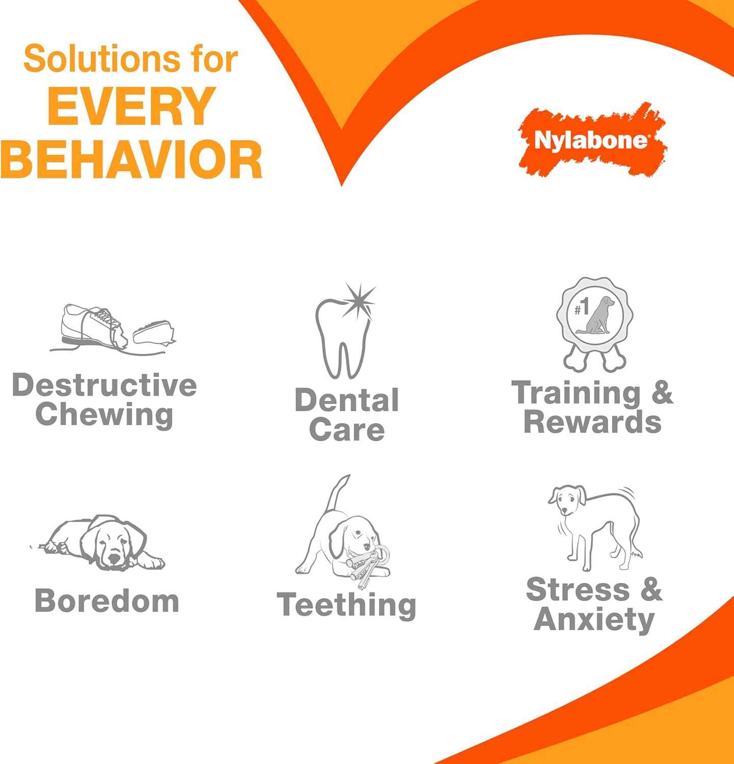 Nylabone Ring Bone Chew Toy for Puppies, Puppy Teething Toys, Puppy Enrichment Toys, Chicken Flavor, X-Small Dogs - Up to 15 lbs, 1 Count