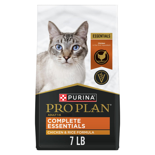 purina pro plan high protein cat food with probiotics chicken and rice formula 7 lb bag