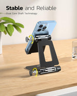 Adjustable and Portable Phone Stand for Smartphones and e-Readers