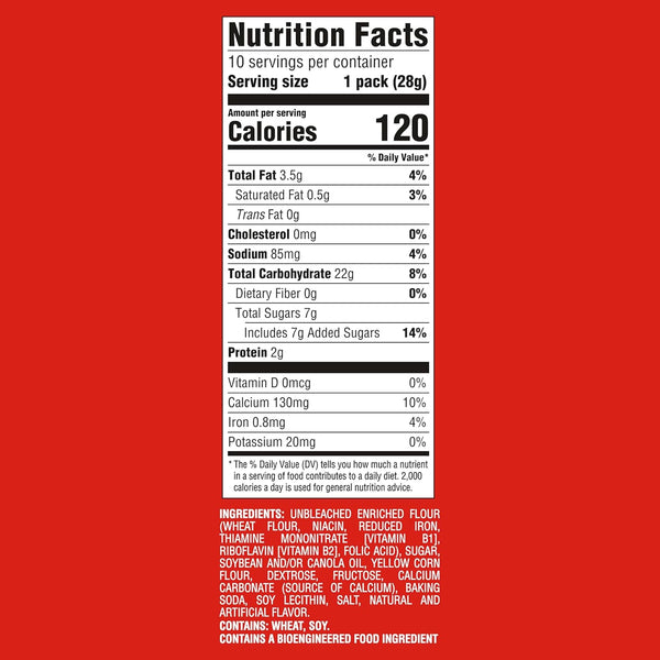 Barnum's Original Animal Crackers, 10 Snack Packs, Kids Snacks