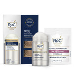 roc derm correction retinol firming serum stick with antioxidants to visibly tighten and firm wrinkles and laugh lines 1.0 oz plus retinol eye cream packette
