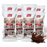 Dark Chocolate Rice Cakes, Kosher Certified, Dairy Free, Gluten Free Snack Pack Of 3