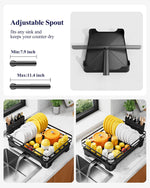 Kitsure Dish Drying Rack for Kitchen Counter with Cutlery Holder