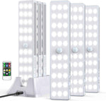 Lightbiz 6 Pack 30LEDs Dimmer Closet Light with Charging Station, Stick-Anywhere Motion Sensor Lighting