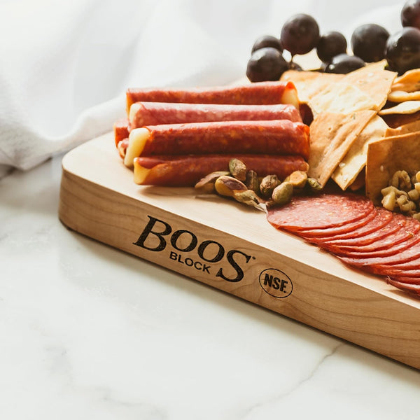 John Boos Chop-N-Slice Series Rectangular Maple Cutting Board, 16" x 10" x 1" Dimensions, Made in the USA