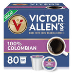 Victor Allen's Decaf Donut Shop Blend, 80 Count, Single Serve Coffee Pods for Keurig K-Cup Brewers