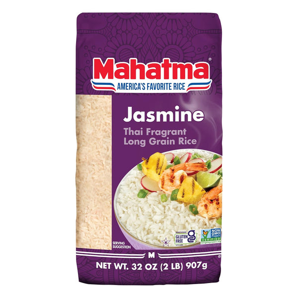 Mahatma Jasmine, 5lb Bag of Fragrant Thai, Indian or Cambodian Rice, Stovetop or Microwave