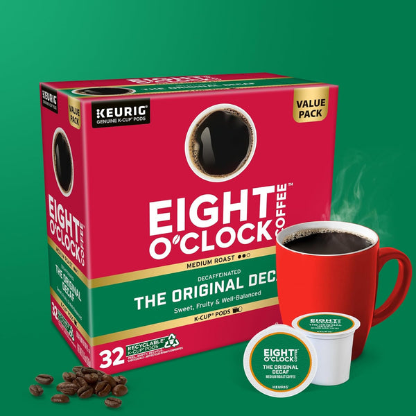 Eight O'Clock Coffee The Original Decaf Single-Serve Keurig K-Cup Pods