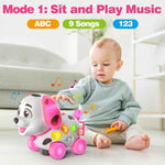 Baby Puppy Toys 6-12 Months, 1st Birthday Gifts for One Year Old, 6 7 8 9 10 12-18 Months Toy for Baby Christmas Gift, Bilingual Crawling Walking Toy for 1 Year Old Girl Boy, ABC,123s, Music