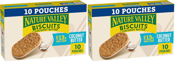 Nature Valley Peanut Butter Biscuit Sandwiches, 10 Bars, 13.5 oz