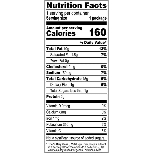 Ruffles original potato chips, 1 ounce, 40-count, 7.5 x 13.8 x 17.8 inches, 3.7 pounds
