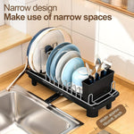 Compact Dish Drying Rack for Countertops, Small-Sized for Dorms and RVs