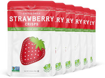 Nature's Turn Freeze-Dried Fruit Crisps - Strawberry, 6 Bags, 0.53oz Each
