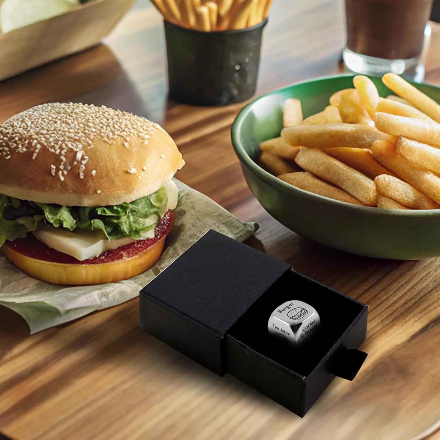 Birthday Anniversary Wedding Gifts for Women Men Him Her, Stainless Steel Food Decider, Couple Boyfriend Girlfriend Date Night Gift for Husband Wife, Christmas Stocking Stuffers White Elephant Ideas