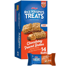 Rice Krispies Crispy Rice Squares, 10.8oz Box, 14 Count, Chocolatey Peanut Butter