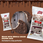 Dark Chocolate Rice Cakes, Kosher Certified, Dairy Free, Gluten Free Snack Pack Of 3
