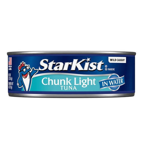 StarKist Chunk Light Tuna in Water, 8 Pack, Gluten Free, Wild Caught, Ready to Eat, Keto, Paleo, 20g Protein, 90 Calories