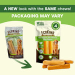 EcoKind Premium Gold Yak Cheese Himalayan Dog Chews for Large Breed, Aggressive Chewers, Natural, High Protein, 4 Chews (1 lb)