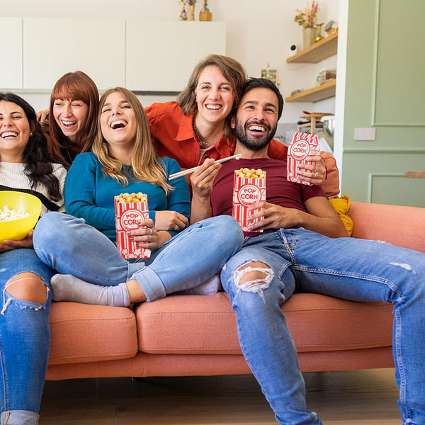 500pcs Paper Popcorn Bags for Party and Movie Nights