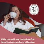 FGO Organic Red Raspberry Leaf Tea Bags, 100 Eco-Conscious Tea Bags, Caffeine Free, Imported from Germany