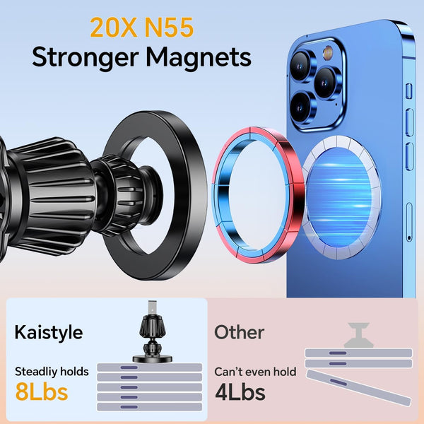 Magsafe Car Mount with Strong Magnets for iPhone and Android Phones
