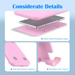 Adjustable Cell Phone Stand for Desk, Foldable and Portable, Compatible with All Mobile Phones and 4-8 Inch Devices