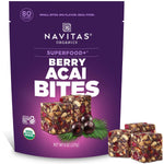 Navitas Organics Cacao Goji Superfood+ BITES are all natural plant-based power snacks with clean energy and nutrition.