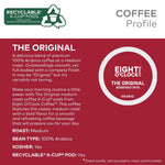 Eight O'Clock Coffee The Original Single-Serve Keurig K-Cup Pods Medium Roast Coffee Pods 96 Count