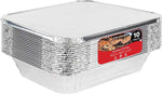 Stock Your Home Aluminum Pans 9x13 Disposable Foil Pans (30 Pack) - Half Size Steam Table Deep Trays - Tin Foil Pans Great for Cooking, Heating, Storing, Prepping Food