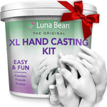 Luna Bean Hand Casting Kit – The Original Hand Mold Kit for Couples – Valentines Day Gifts for Her and Him - Anniversary Engagement Gifts for Women Men Mom Wife Boyfriend Girlfriend Wedding Bridal