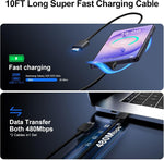 Super Fast Charger Type C, 25W USB C Wall Charger Fast Charging for Samsung Galaxy S26 Ultra/S26/S26+/S25 Ultra/S25/24 Ultra/S24/S23 Ultra/S22 Ultra with 10FT Long Android Type C Charger Cable 2Pack