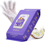 hicc pet cleaning deodorizing glove wipes for dogs & cats, vet recommended, hypoallergenic, coconut oil