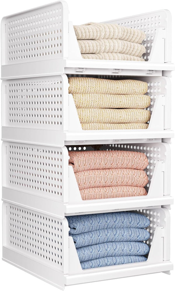 5 pack closet organizers storage box for wardrobe cupboard kitchen bathroom office