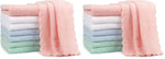 Orighty 20x10 inch coral fleece baby burp cloths, highly absorbent and ultra soft for newborns, 8-pack