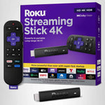 Roku Streaming Stick 4K - 4K TV Streaming Device with Voice Remote and Long-Range Wi-Fi