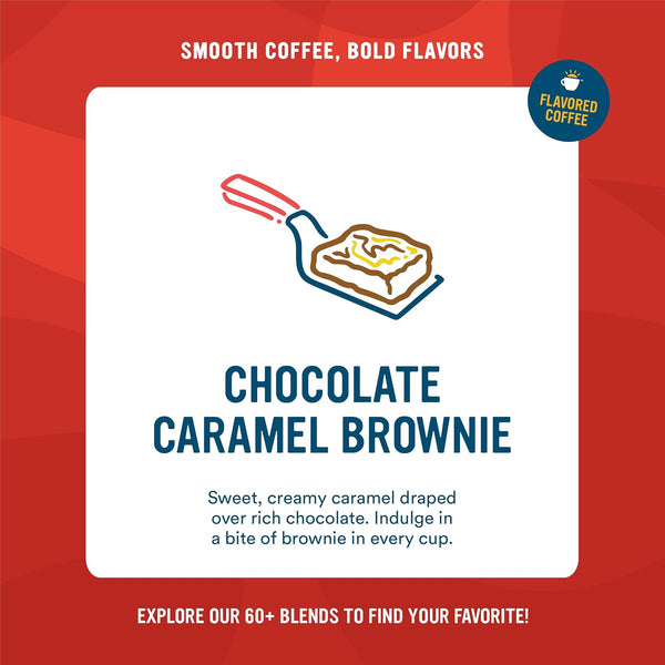 Cameron's Chocolate Caramel Brownie Blend, 32 Ounce Ground Coffee Bag, Sustainably Sourced Arabica Coffee