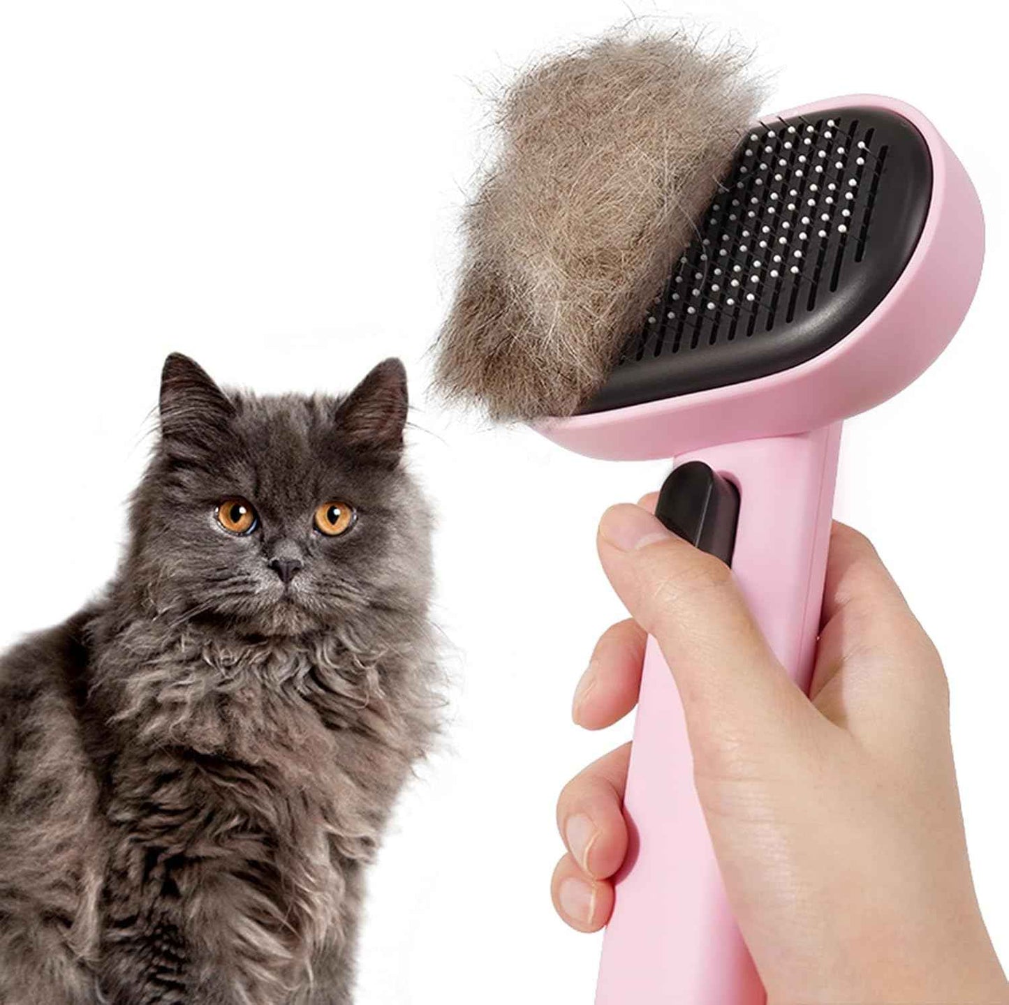 Aumuca Cat Brush for Shedding, Cat Brushes for Indoor Cats, Cat Brush for Long or Short Haired Cats, Cat Grooming Brush Cat Comb for Kitten Rabbit Massage Removes Loose Fur