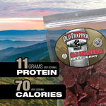 Old Trapper Beef Jerky, 8 Ounce Bag, Tender Meat Snacks for Lunches or Between Meals